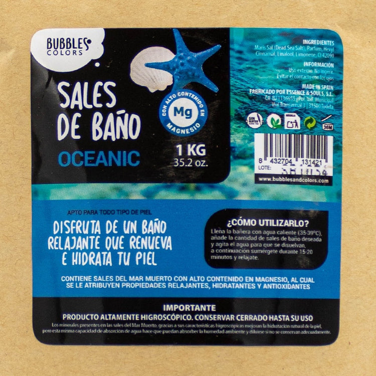 Sales de Baño ricas en Magnesio – Aroma OCEANIC (Marino)